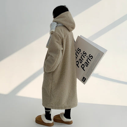 【アウター】春 秋 冬 ヘビーウェイト ツイード フード付き コート 【FCシリーズ】