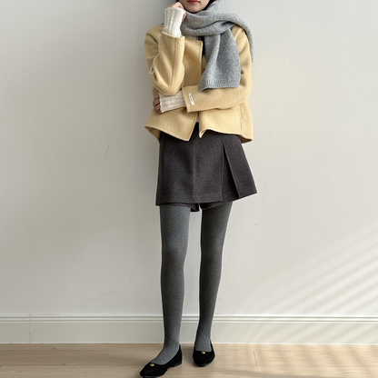 【アウター】上質ウールコート✨レディース 冬 短丈 シンプル 丸首 ゆったりシルエット 大人可愛い【JZシリーズ】