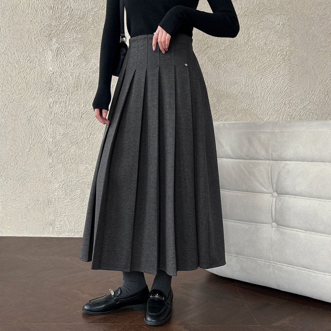 【ボトムス】ハーフゴム ハーフゴム 春 秋 冬 プリーツ スカート 【JZシリーズ】