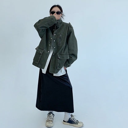 【アウター】春 秋 冬 バーンスタイル ヴィンテージ加工 ワーク ジャケット 【FCシリーズ】