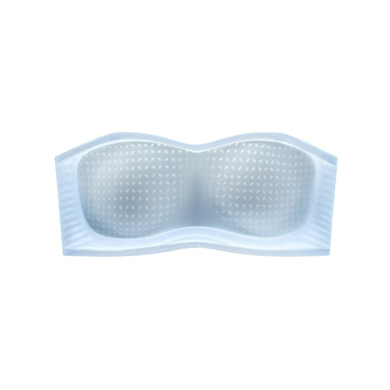 キャミワンピ必須！【グッズ】 夏 薄型 アイスシルク ストラップレスブラ レディース下着 滑り止め付き インビジブル / ノンワイヤー