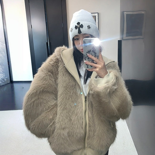 【アウター】2WAY 抜け感 春 秋 冬 リバーシブル 厚手 フード付き ジャケット【FCシリーズ】