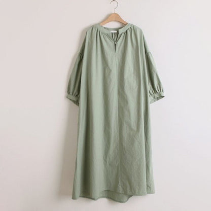 【ワンピース】🌸春夏 新作 韓国風 半袖ワンピース ゆったり ロング丈 バルーンスリーブ カジュアル レディース【JZシリーズ】