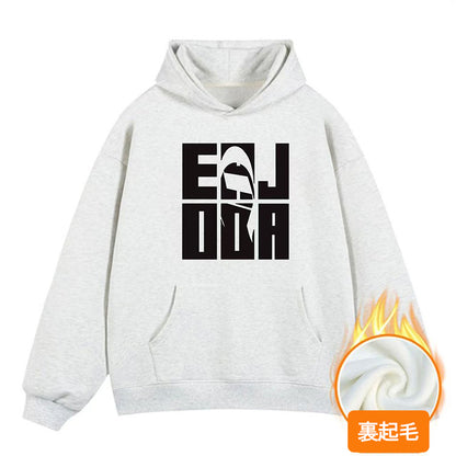 S~3XL【トップス】韓国風 ロゴ パーカー フード付き レディース 裏起毛 秋冬 ゆったり【FCシリーズ】