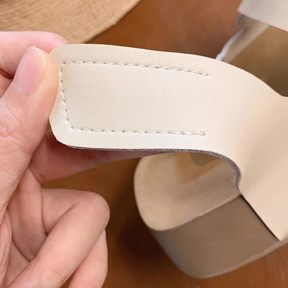 【シューズ】夏 厚底 ダブルマジックテープ 外履き対応 ビルケンサンダル