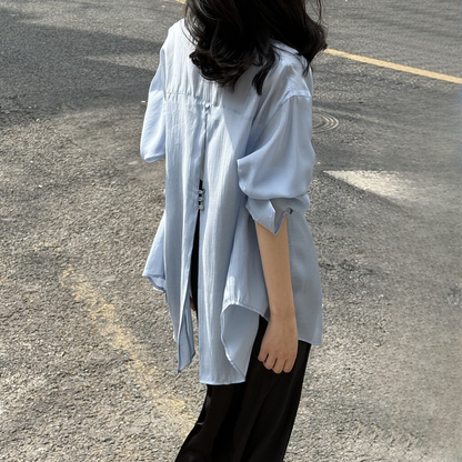 【トップス】夏 日焼け止め ルーズ シャツ 【SNシリーズ】