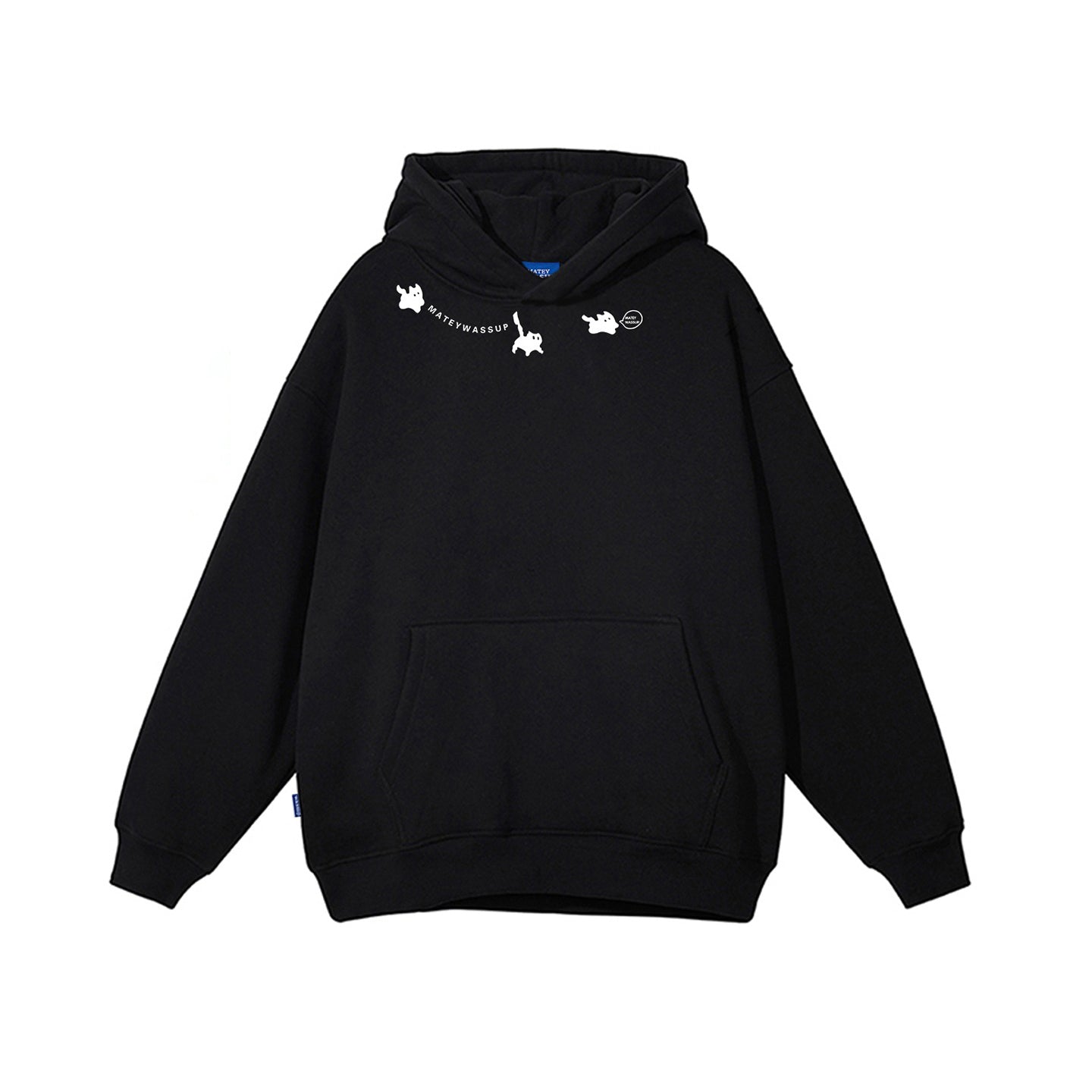 6カラー【トップス】😻猫プリント 子猫 フード付き スウェット ユニセックス 冬 裏起毛 パーカー【FCシリーズ】