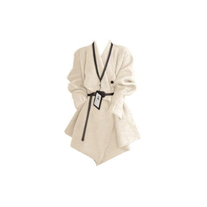 【ワンピース】春 秋 冬 シャネル風 ニット アウター + ブラック ワンピース 2点 上下セット 【JZシリーズ】