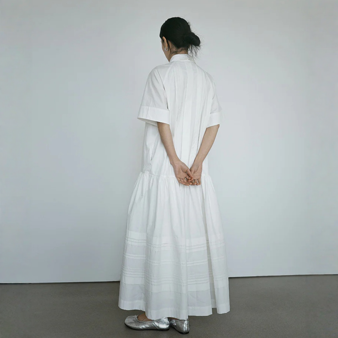 【ワンピース】シンプル 日系・上品 細見え 半袖 ワンピース 【JZシリーズ】