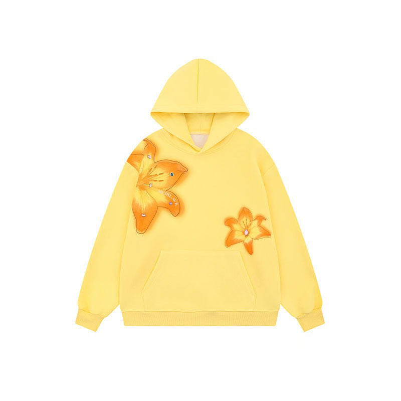 【トップス】花柄 パーカー レディース ゆったり ユニセックス アメリカンストリート レイジースタイル【FCシリーズ】