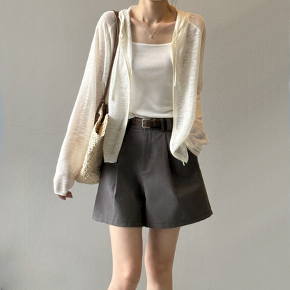 [外套] 夏季防曬連帽針織外套 [SN系列] 