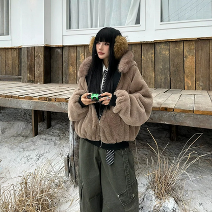 【アウター】アメリカン風 厚手 春 秋 冬 リバーシブル フード付き ジャケット 【FCシリーズ】