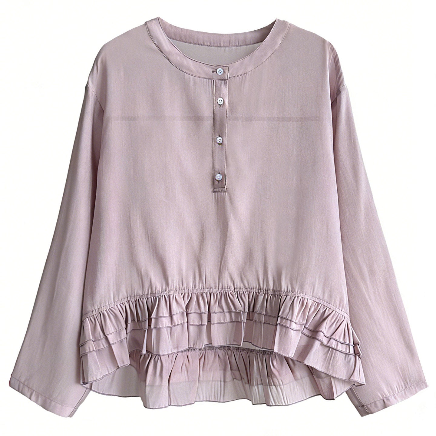 【トップス】フレンチシック 体型カバー シフォン ブラウス  【JZシリーズ】