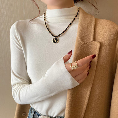 【トップス】🌈12色展開！ハーフタートルネックインナートップス 🏷️超万能 柔らかくて暖かい【JZシリーズ】