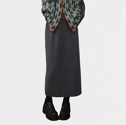 5カラー【ボトムス】ハイウエスト ミディスカート レディース 秋冬 カジュアル 上品 ゴムウエスト【JZシリーズ】