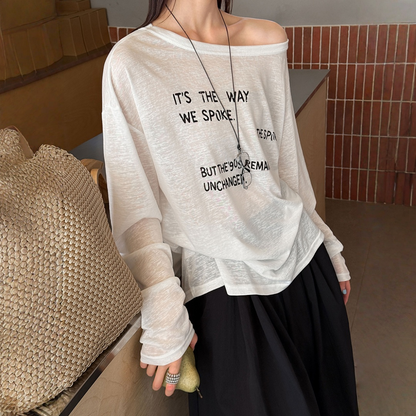 【トップス】ルーズスタイル ロゴTシャツ UVカットカーディガン Ｔシャツ 【JZシリーズ】