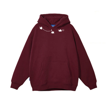 6カラー【トップス】😻猫プリント 子猫 フード付き スウェット ユニセックス 冬 裏起毛 パーカー【FCシリーズ】