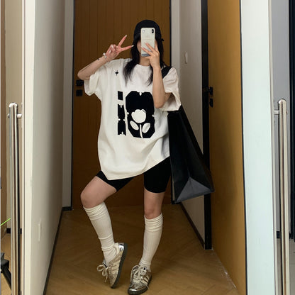 【トップス】夏 300g ルーズ プリント 半袖 Ｔシャツ 【FCシリーズ】