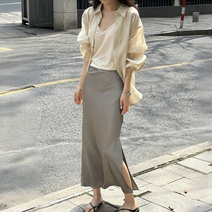 【トップス】夏 日焼け止め ルーズ シャツ 【SNシリーズ】