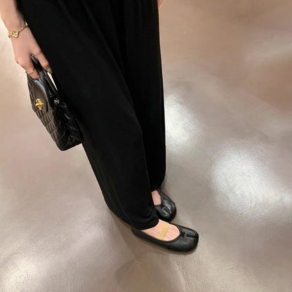 【シューズ】ラウンドトゥ 足袋風 フラット メリージェーンシューズ レディース 足袋シューズ パンプス