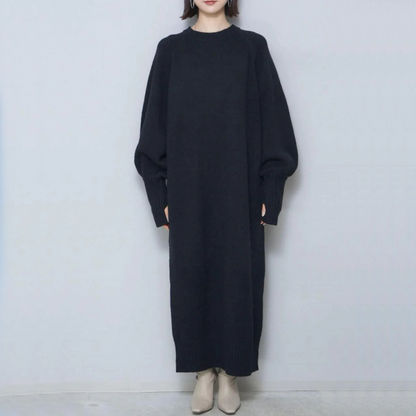 【24AW】【ワンピース】ゆるリラックス ニット 長袖 ワンピース