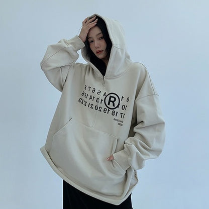 【アウター】春 秋 冬 厚手 オーバーシルエットハーフジップ フード付き パーカー ジャケット 【FCシリーズ】