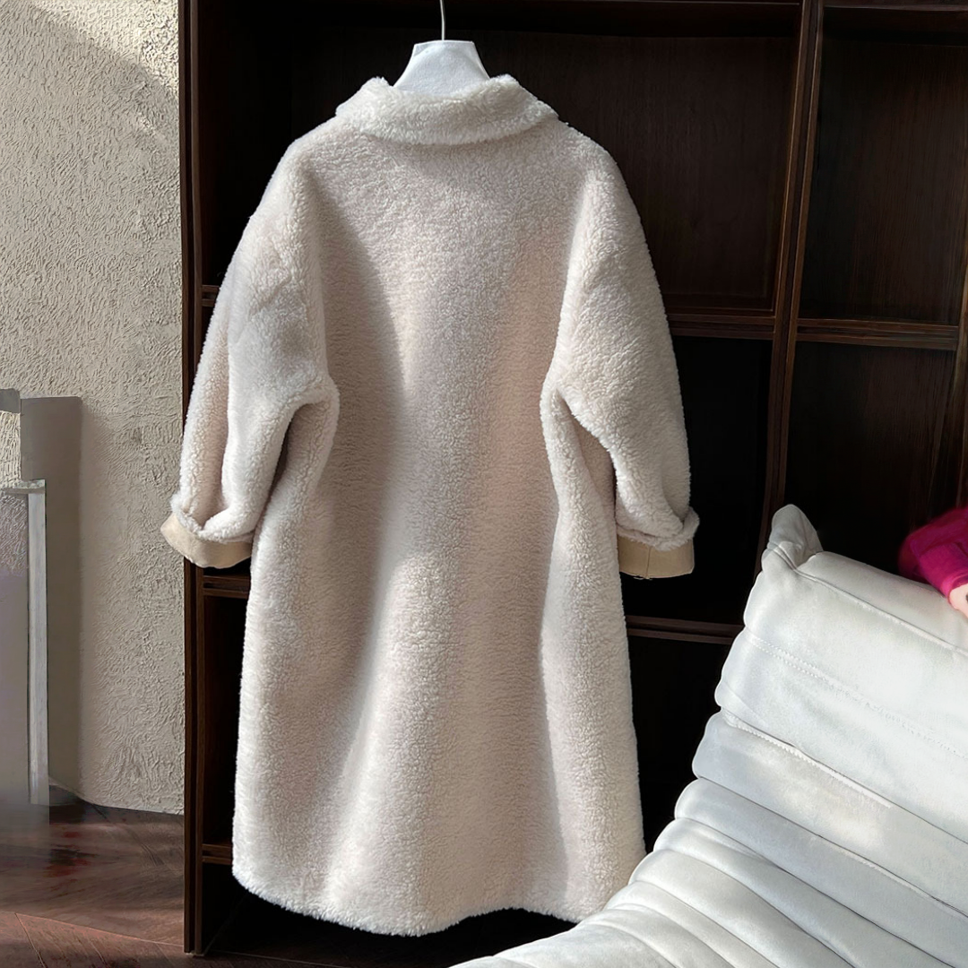 【アウター】春 秋 冬 ボア 手袋付き ムートン風 テーラードカラー コート 【JZシリーズ】