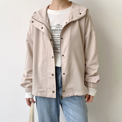 【24AW】【アウター】6color シンプル ルーズ 無地 レジャー ジャケット