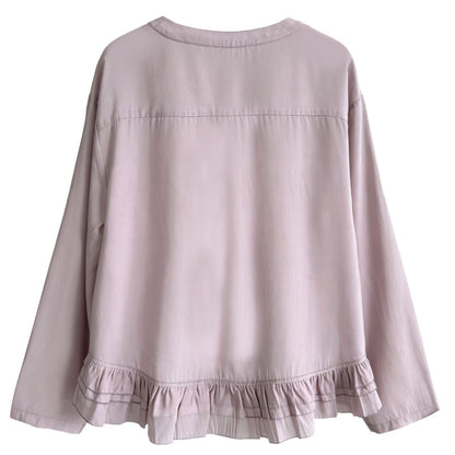 【トップス】フレンチシック 体型カバー シフォン ブラウス  【JZシリーズ】