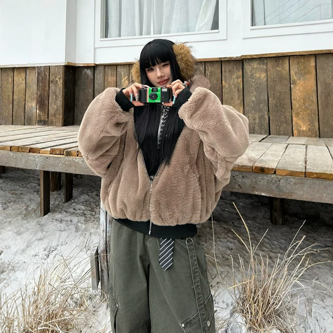 【アウター】アメリカン風 厚手 春 秋 冬 リバーシブル フード付き ジャケット 【FCシリーズ】