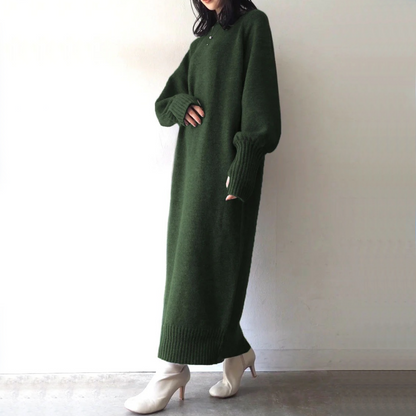 【24AW】【ワンピース】ゆるリラックス ニット 長袖 ワンピース