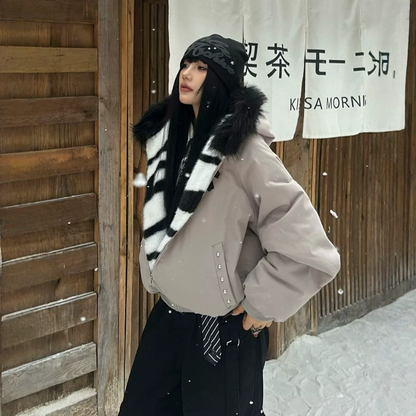 【アウター】アメリカン風 厚手 春 秋 冬 リバーシブル フード付き ジャケット 【FCシリーズ】