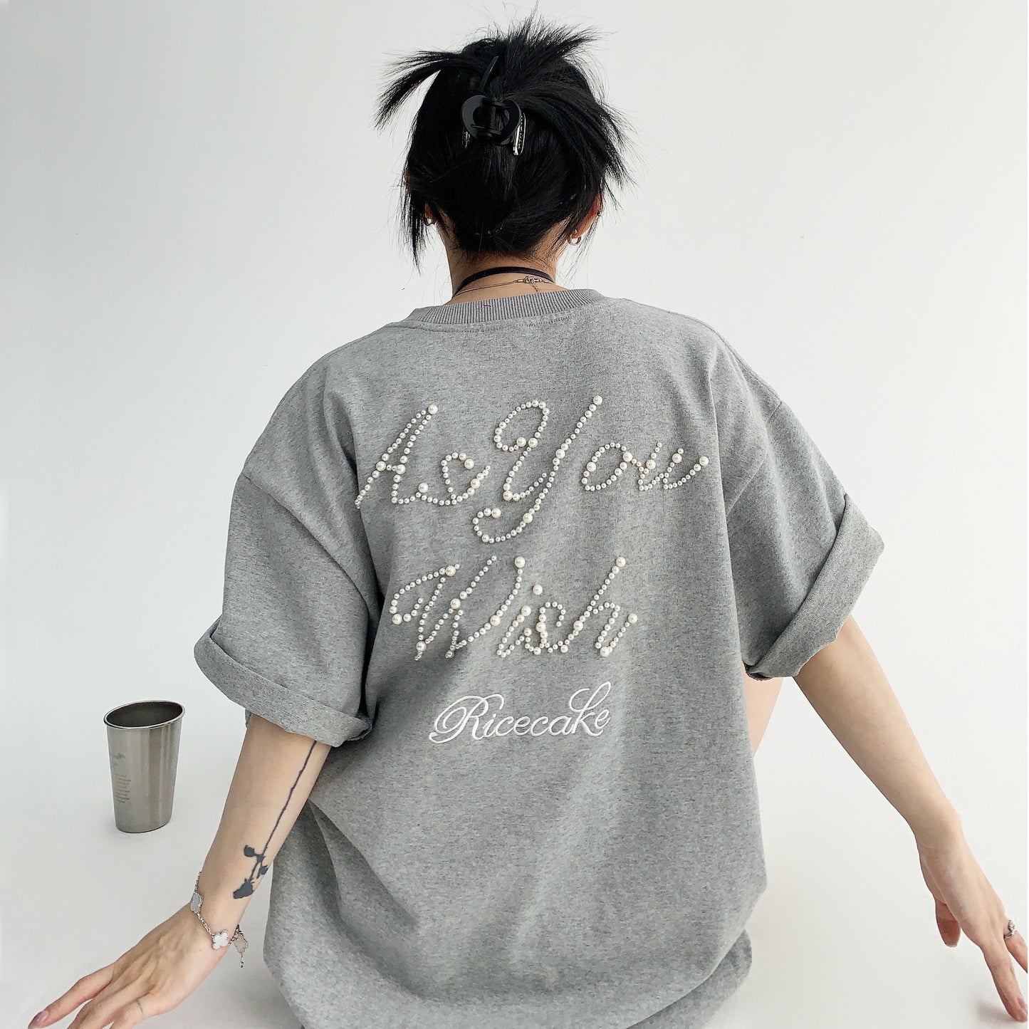 【25SS】【15～20日内発送】【トップス】コットン100% レトロ 刺繍 半袖 Ｔシャツ 【FCシリーズ】