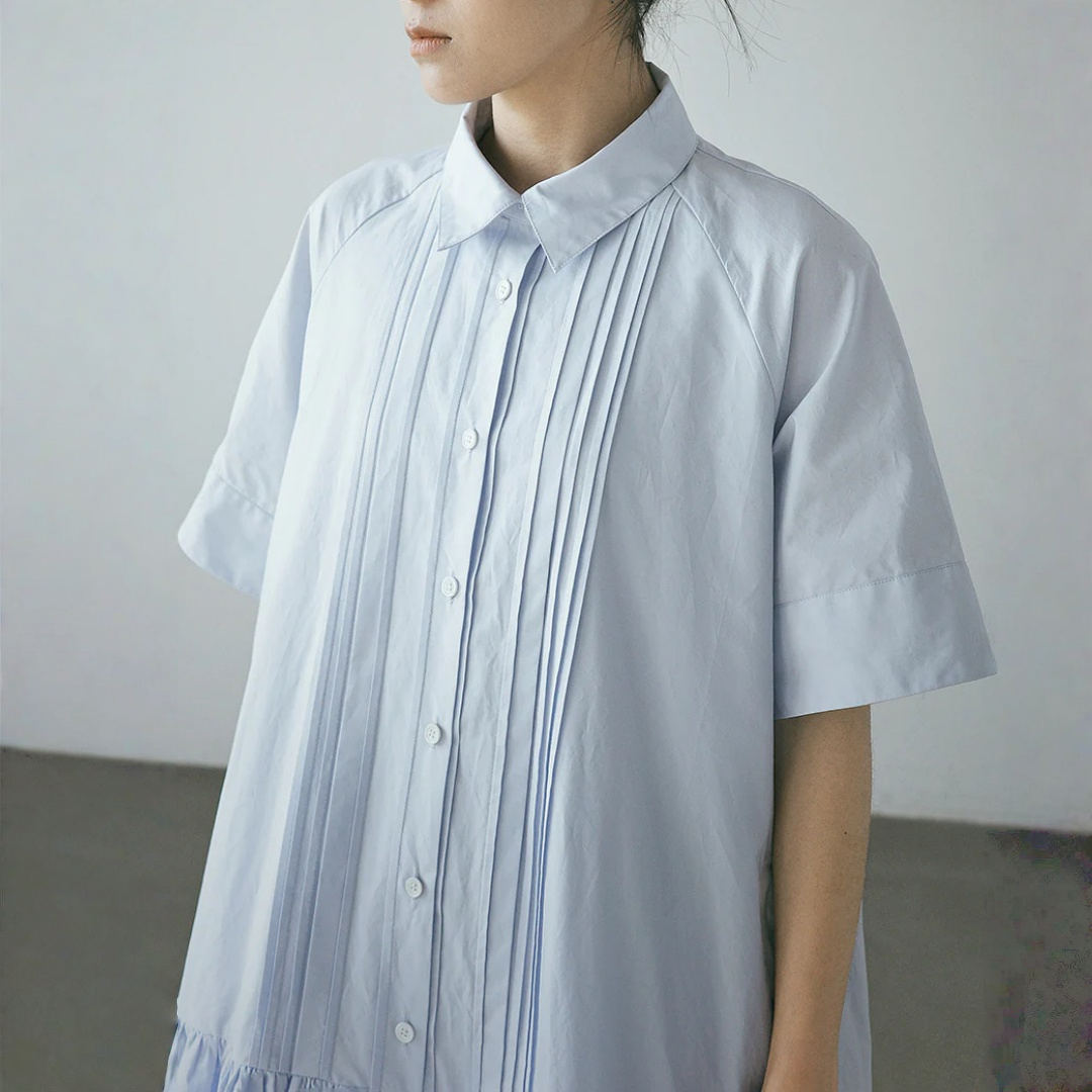 【ワンピース】シンプル 日系・上品 細見え 半袖 ワンピース 【JZシリーズ】