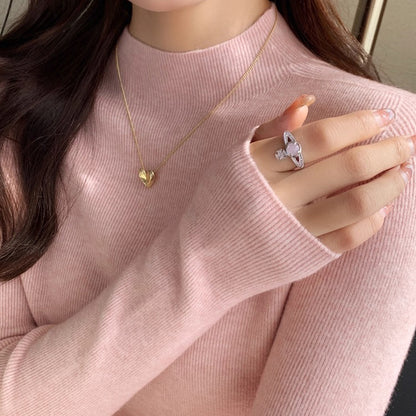 【トップス】🎨15色展開！ハーフタートルネックインナートップス 🏷️超万能＆必携アイテム シームレス一体型デザイン【JZシリーズ】