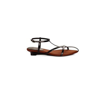 【シューズ】夏新作 フレンチエレガンス ポインテッドトゥ オープントゥ ローマサンダル