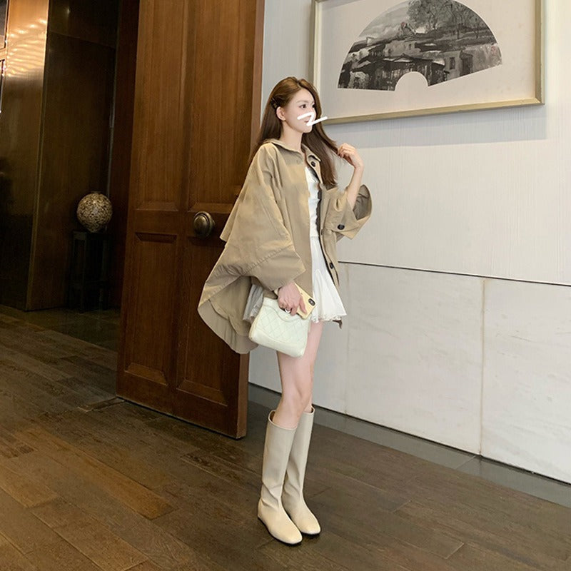 【シューズ】インヒール 春 秋 冬 スクエアラウンドトゥ ライダーブーツ 【JZシリーズ】