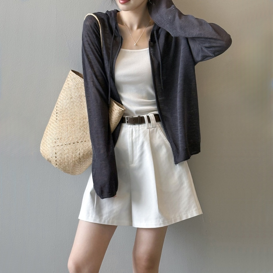 [外套] 夏季防曬連帽針織外套 [SN系列] 