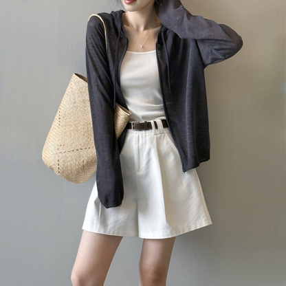 [外套] 夏季防曬連帽針織外套 [SN系列] 