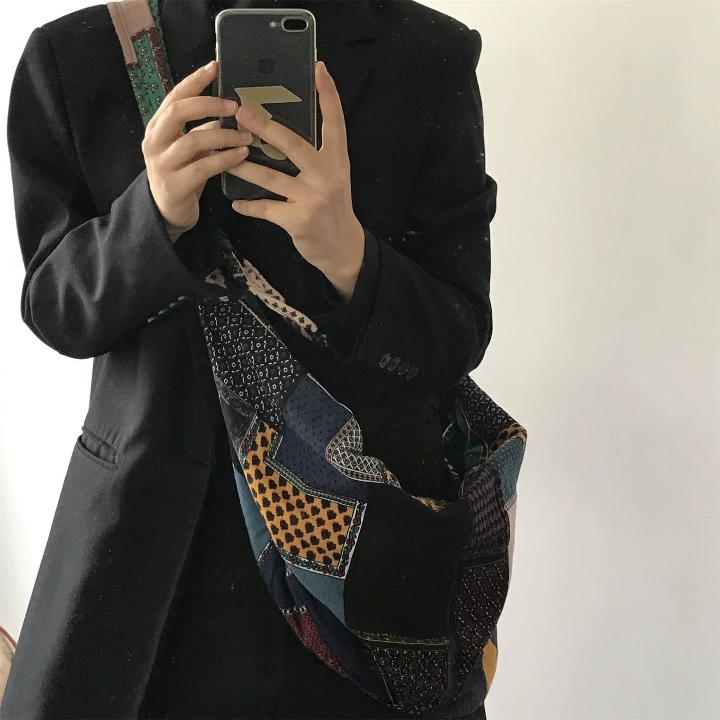 【バッグ】春 秋 夏 カラフル チェック柄 多機能 ショルダーバッグ【SHシリーズ】