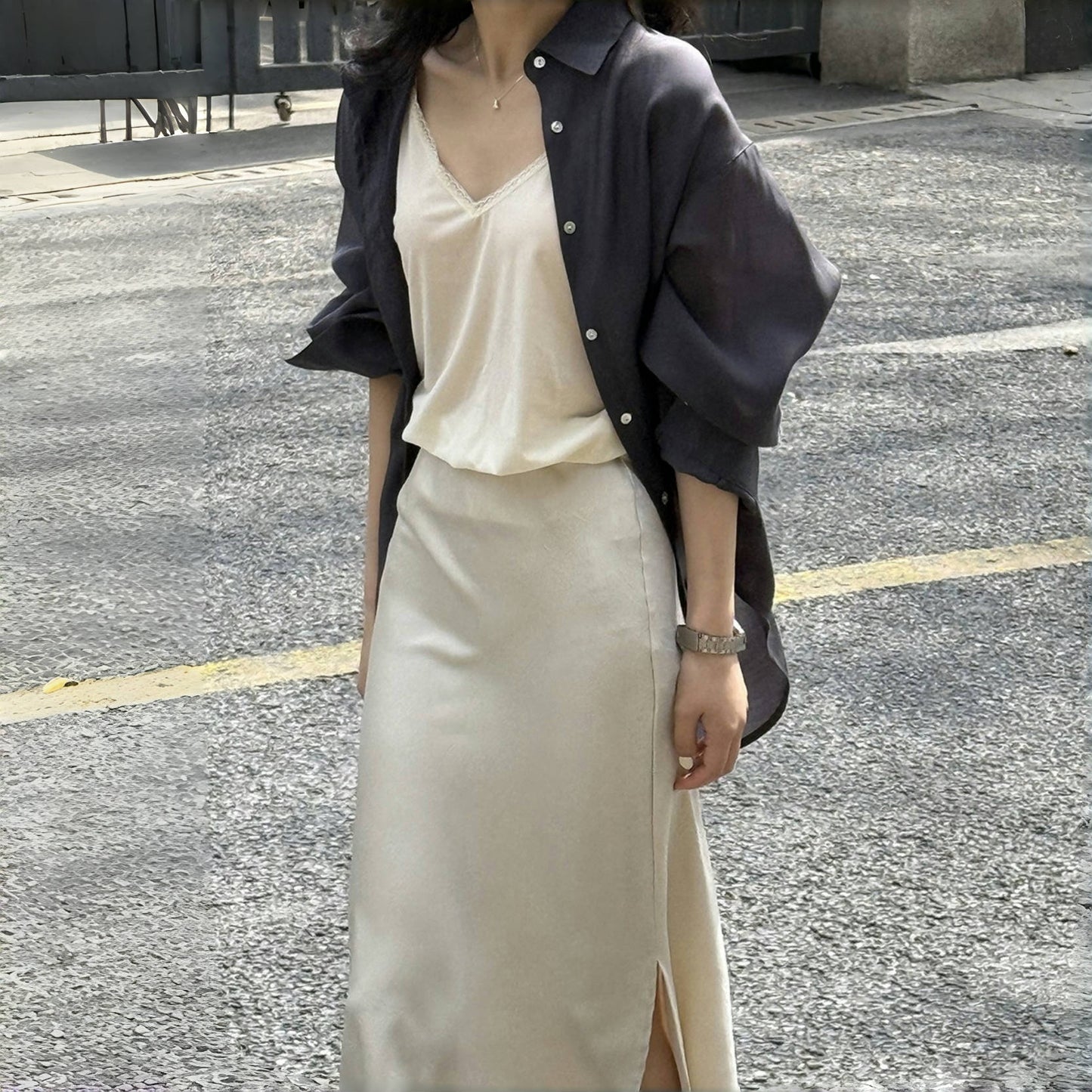 【トップス】夏 日焼け止め ルーズ シャツ 【SNシリーズ】