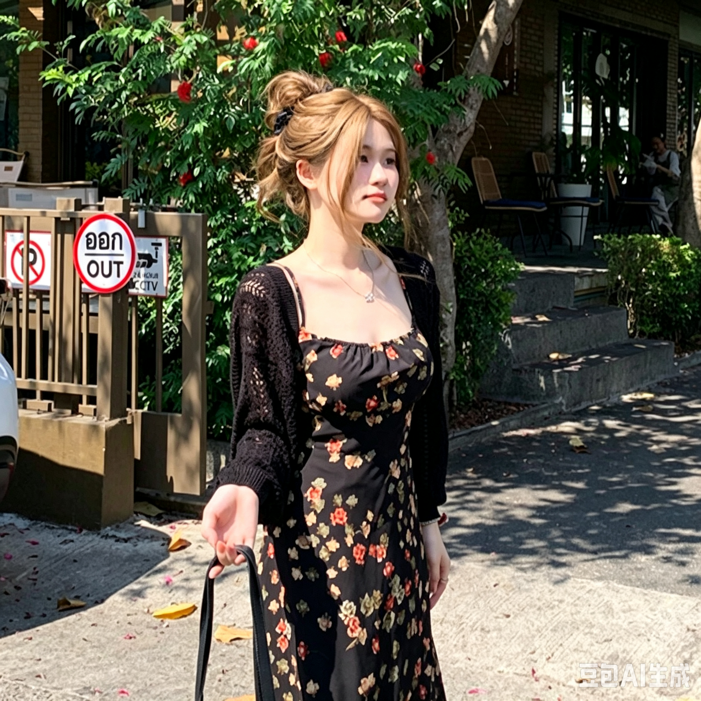 M~4XL【セットアップ】【単品注文】フレンチシック花柄キャミワンピース カーディガンセット レディース 大きいサイズ 夏 ロング丈 ウエストマーク リゾートコーデ【SHシリーズ】