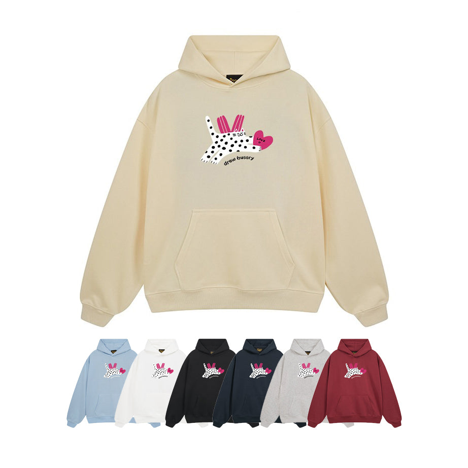【トップス】🐱猫プリントパーカー ユニセックス ペアルック 秋冬 カジュアル【FCシリーズ】