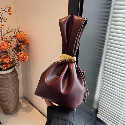 【バッグ】🌙個性的でレア！小さめヴィンテージ風バケツバッグ レディース 秋冬 新作 高級感ハンドバッグ