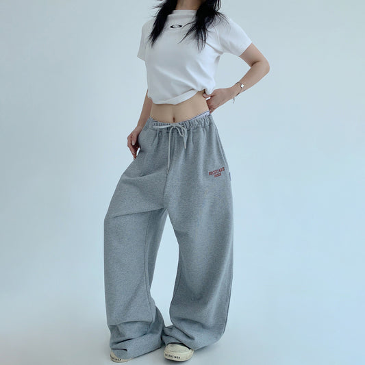 【ボトムス】レトロ感◎ストレート＆ワイドシルエットスウェットパンツ レディース カジュアル【FCシリーズ】