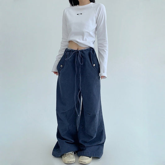 【ボトムス】春 秋 冬 アメリカンヴィンテージ ストレート カーゴ ワイドパンツ 【FCシリーズ】