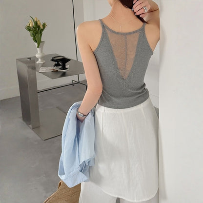 【トップス】セクシー レース キャミソール デザイン性 キャミソール 【JZシリーズ】