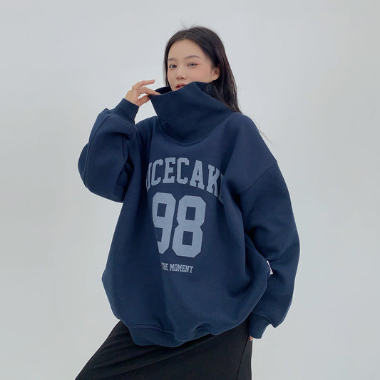 【トップス】アヘビー裏起毛 アメカジ ヴィンテージ風 パーカー ハイネックスウェット【FCシリーズ】