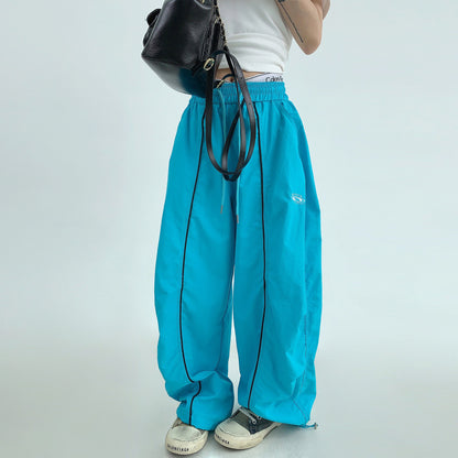 【ボトムス】アメリカン ヴィンテージ風 リラックス 感 ワイド ストレート パンツ【FCシリーズ】