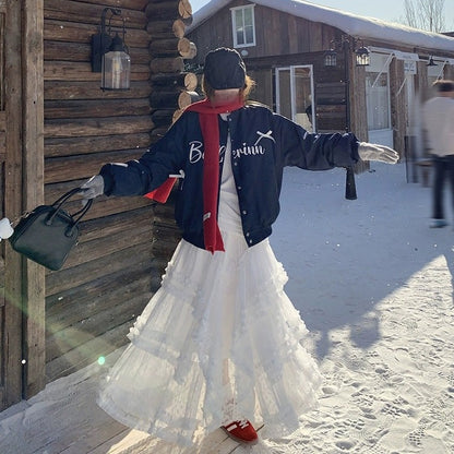 【60%OFF⭐️早い者勝ち】【ボトムス】やや透け感のある レース 切り替えし アシンメトリー チュール スカート【JZシリーズ】